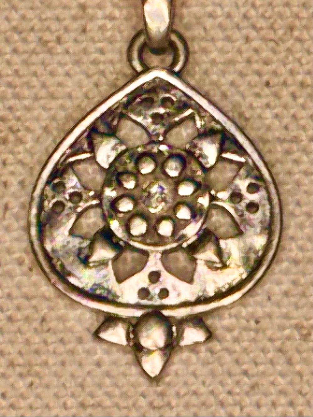 Lucky Brand Two-Tone Gold and Silver Charm Necklace, adjustable 16-21 inches. - Picture 12 of 15